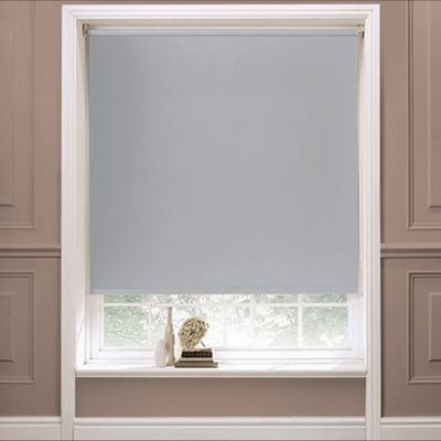 Silver sunlover plain roller blind