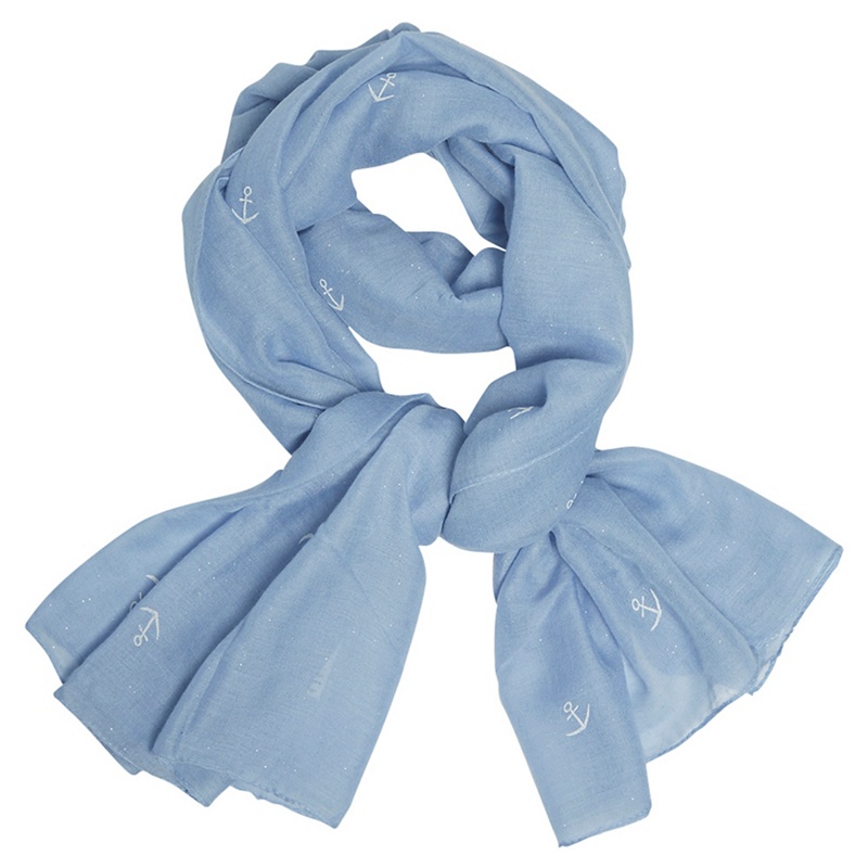 Dorothy Perkins - Blue Anchor Glitter Scarf Review