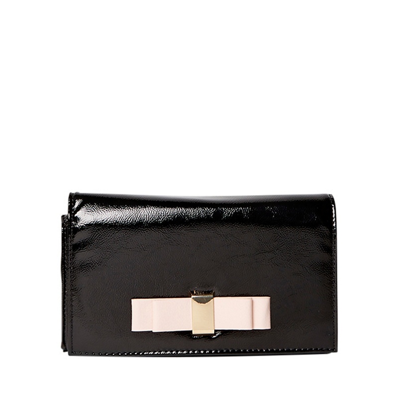 Dorothy Perkins - Black Patent Bow Clutch Bag Review