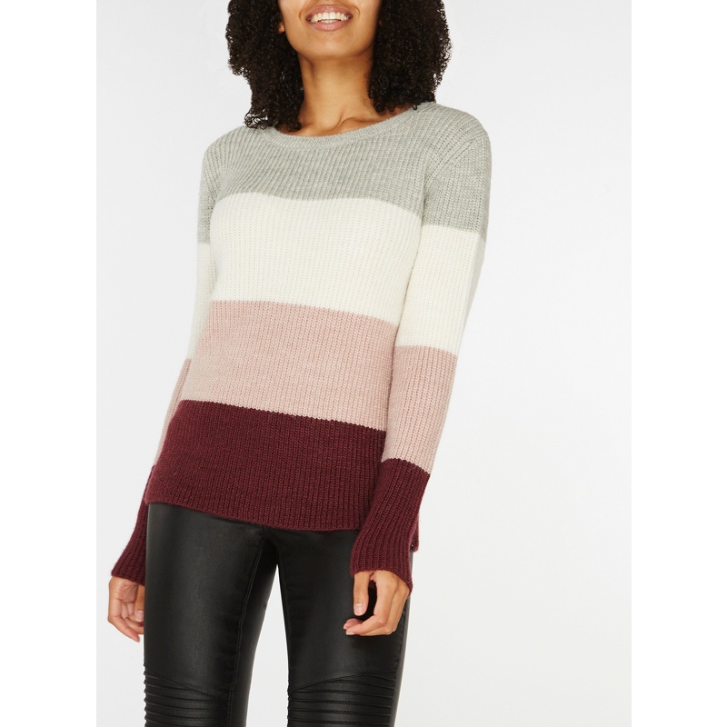 Dorothy Perkins - Pink And Grey Stripe Jumper Review