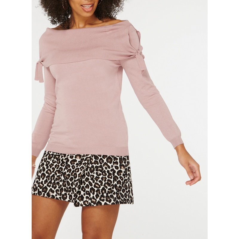 Dorothy Perkins - Rose Tie Bardot Jumper Review