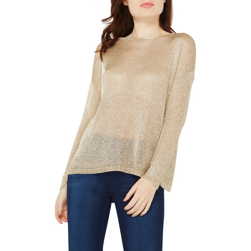 Dorothy Perkins - Gold Metallic Jumper Review