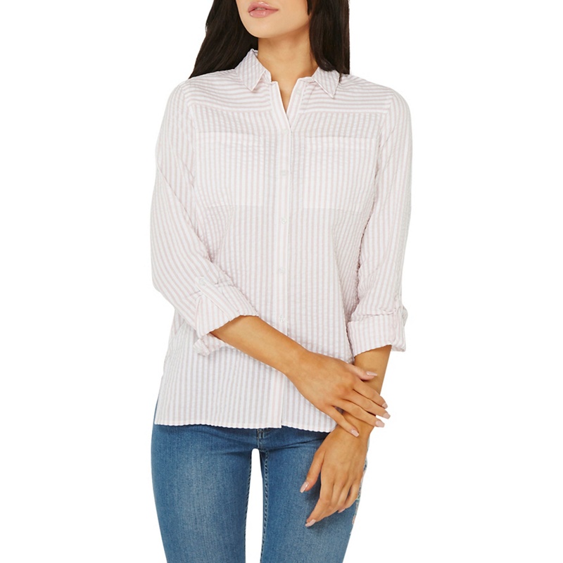 Dorothy Perkins - Blush Textured Striped Shirt Review