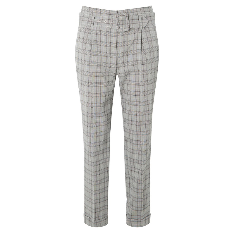 Dorothy Perkins - Petite Check Belted Trousers Review