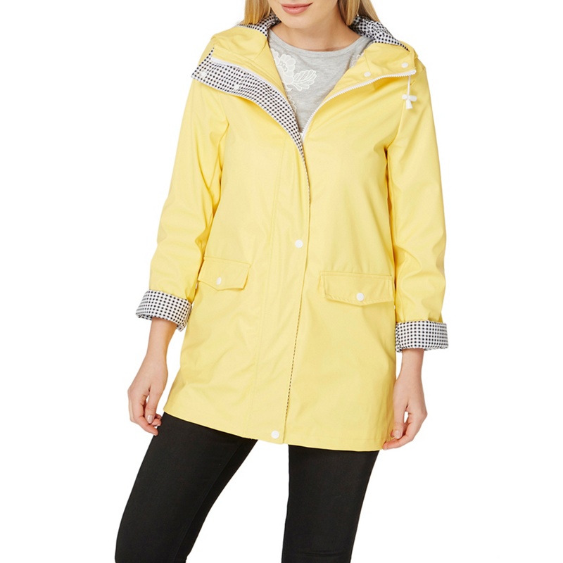 Dorothy Perkins - Yellow Button Front Raincoat Review