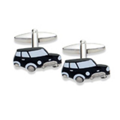 Chrome Mini Car Cufflinks