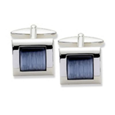 Dark grey cats eye cufflinks