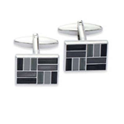 Black Enamel Deck Cufflinks