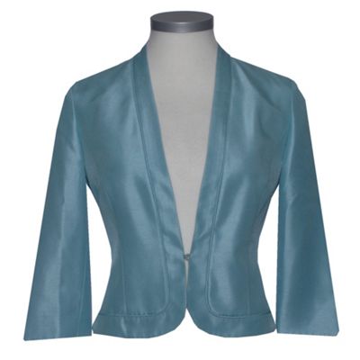 Mint Shantung bolero