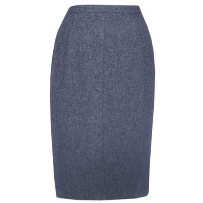 Eastex Navy Short Straight Fleck Skirt