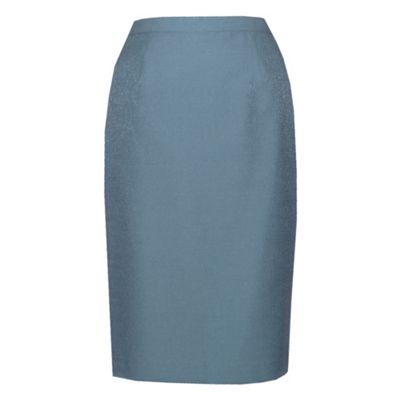 Mint Shimmer short straight skirt