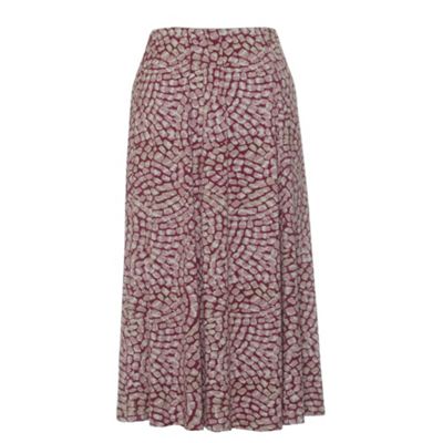 Eastex Rose Mosaic Print Jersey Skirt