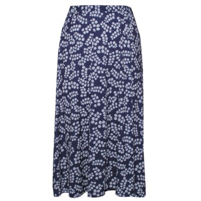 Eastex Indigo Clover leaf jersey skirt