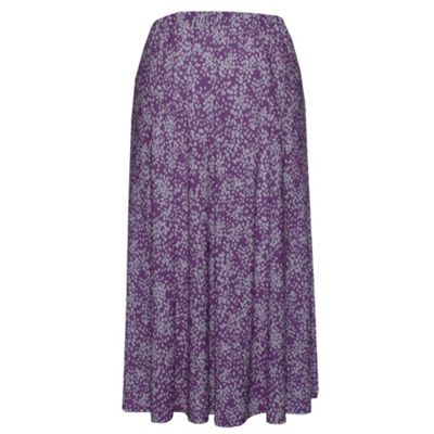 Eastex Mauve Mini bean flared jersey skirt product image