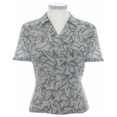 Eastex Palm multi bamboo leaf blouse