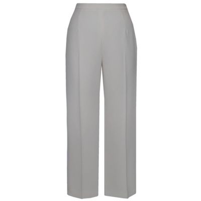 Ivory Crepe Trousers