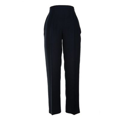 Navy Basket Weave Trousers