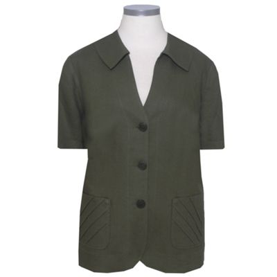 Ann Harvey Olive Linen Jacket