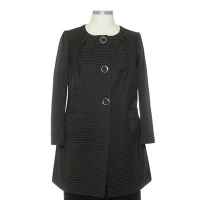 Ann Harvey Shadow Stripe Coat