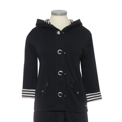 Dash Navy Eyelet Detail Jacket