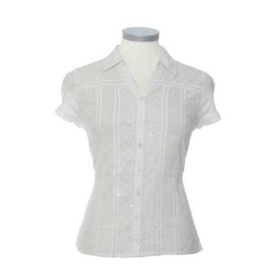 White Anglaise Blouse