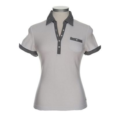Dash White Check Collar Rugby