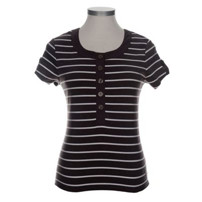 Dash Mocha Stripe Tee