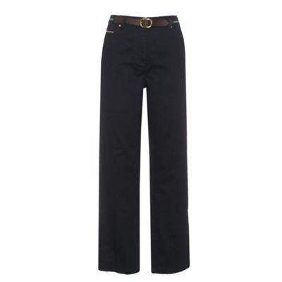 Navy Regular Vertical Denim Pants