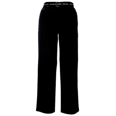 Black Regular Vertical Denims