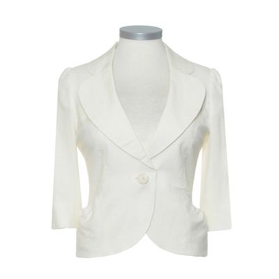 Kaliko Linen Jacket in Ivory