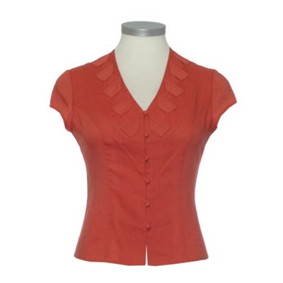 Petite Origami Trim Blouse