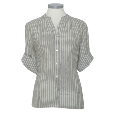 Stripe Linen Blouse