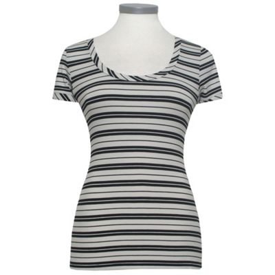 Alexon Square neck Stripe Top