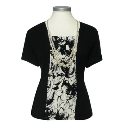 Alexon 2 in 1 mock jersey top