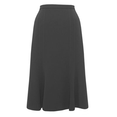 Eastex Mid grey crepe flared skirt