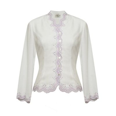 Eastex Ivory ombre spot blouse