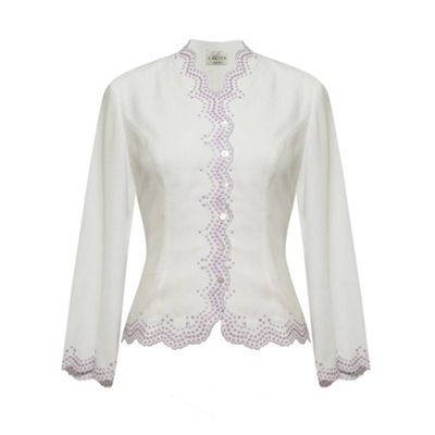 Eastex Ivory ombre spot blouse