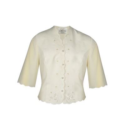 Eastex 3/4 Sleeve sequin scallop blouse