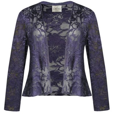 Eastex Deep purple devore blouse