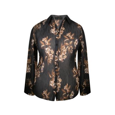 Ann Harvey Floral Crushed Blouse