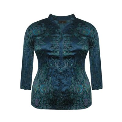 Ann Harvey Paisley Ruffle Blouse