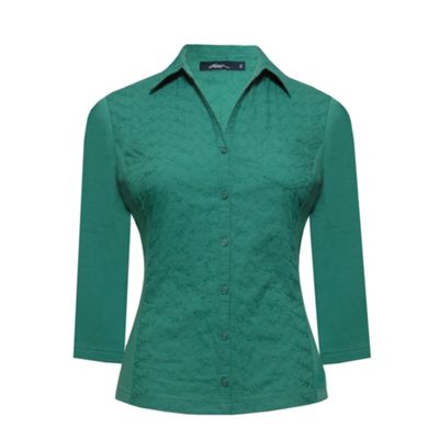 Dash Embroidered Jersey Blouse