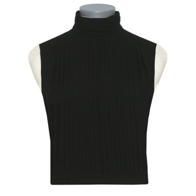 Petite Black Pleated Sleeveless Blouse