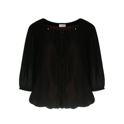 Petite Ruby Stones Necklace Blouse