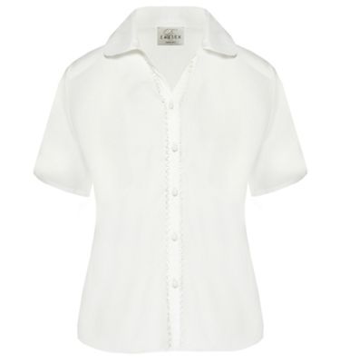 Eastex Ivory essential classic short sleeve blouse
