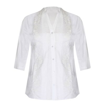 White embroidered blouse