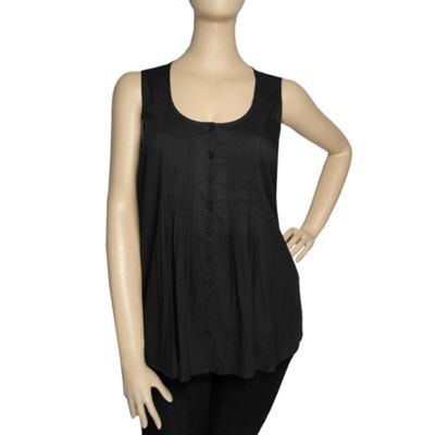 Ann Harvey Black Sleeveless Blouse