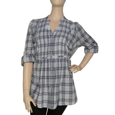 Ditsy check blouse