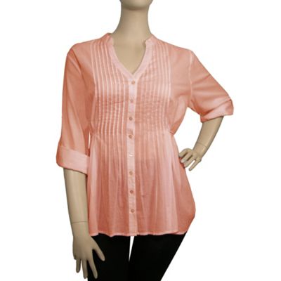 Ann Harvey Coral poetic blouse