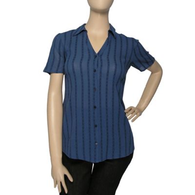 Ann Harvey Indigo Cheesecloth Blouse